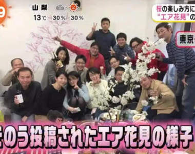 日本新流行《空氣賞櫻》不走出戶外也能享受櫻花季的新型態賞櫻法