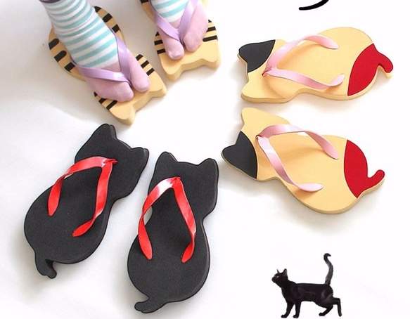賣可愛一夏《貓咪咪夾腳拖鞋》在沙岸上的足印變成一隻又一隻的貓咪咪 - 圖片1