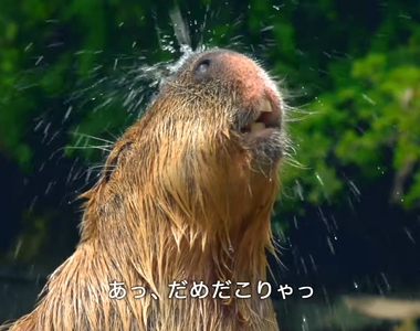 《大塚明夫配音的水豚》低音水豚淋浴好～蘇～湖～