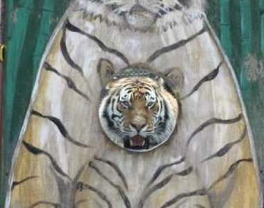 《動物園裡的奇蹟瞬間》竟然連老虎也有專用的挖洞拍照看板!?wwww