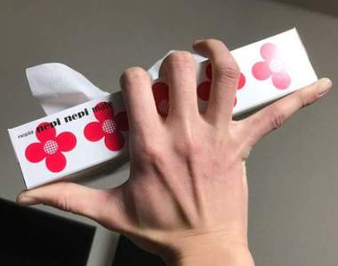 推特超謎流行《面紙盒挑戰》好個讓手控開心的挑戰企劃啊❤