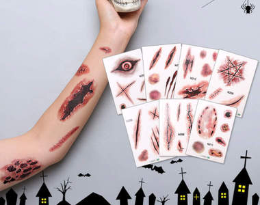 貼上去瞬間流血《韓國大創萬聖節商品大熱》不用花大錢就能嚇人就是爽