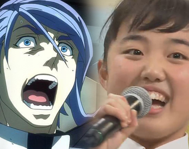 表情超生動《女高中生演唱鋼彈鐵血孤兒片尾曲》絕對可以朝演藝圈發展……