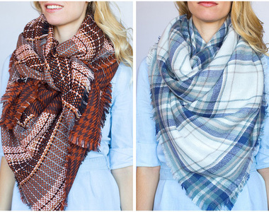 《大方型圍巾的7種圍法》避免冷風吹進那個洞~讓人冷的皮皮剉~