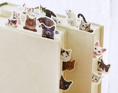 《躲貓貓書籤》把愛打擾主人的喵星人們全部變成惹便利貼❤