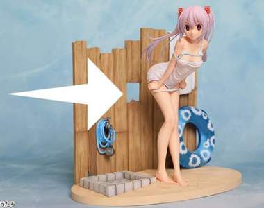 紳士暴動《可脫可偷窺的海灘少女模型》再沒有誰攔得住日本人了…