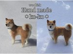 《羊毛氈柴犬》這逼真的程度 真的會懷疑難道不是活的嗎? 《羊毛氈柴犬》這逼真的程度 真的會懷疑難道不是活的嗎?