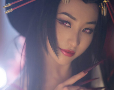 陰陽師Cosplay《神威Kamui》最美最媚的三尾狐～都要被魅惑了