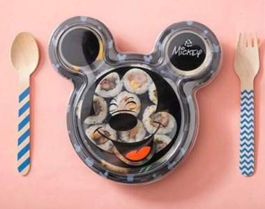 美食新網紅駕到《GS25米奇壽司便當》超可愛米奇盒吃完絕對收藏阿~