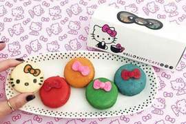 就算不是少女也想尖叫《HelloKitty餐車》粉色蝴蝶結馬卡龍捨不得吃啦