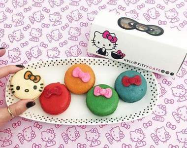 就算不是少女也想尖叫《HelloKitty餐車》粉色蝴蝶結馬卡龍捨不得吃啦