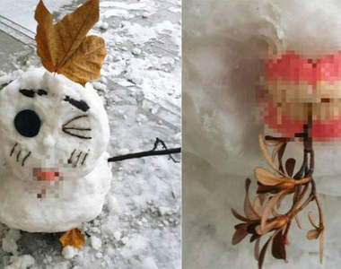 好....好可怕系列《在牙醫系外面的雪人》一看就知道牙醫系出來的(笑)