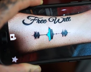 皮膚就是你的播放器《聲紋刺青》這個刺青有聲音♪