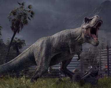 《侏羅紀世界：進化》建築經營模擬遊戲　來看恐龍把遊客當飼料吃囉
