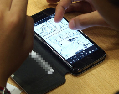 新人漫畫家《用手指在手機上作畫》編輯部完全沒發現