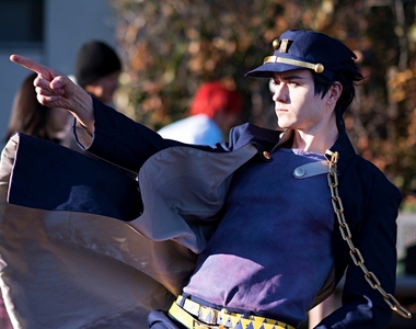 畫風神還原《JoJo承太郎coser 》種族優勢+身材超棒=太OP了
