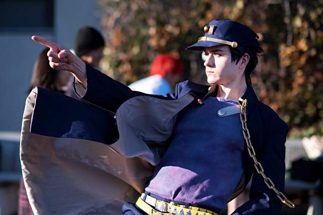 畫風神還原 Jojo承太郎coser 種族優勢 身材超棒 太op了