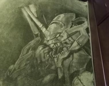 《日本神人用地毯作畫》超高完成度暴走初號機讓網友都跪拜了Orz