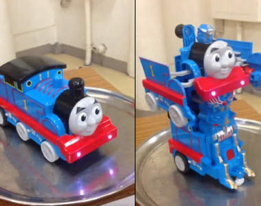 《變型金剛湯瑪士》變身成機器人這樣的創意太天才啦