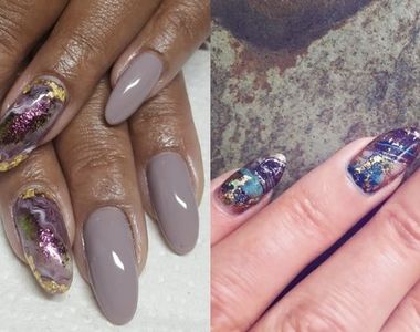 《水晶美甲彩繪》是水晶彩繪不是水晶指甲喔~