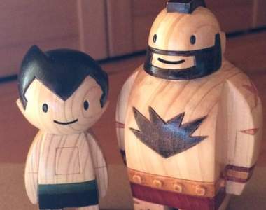 《原子小金剛木雕》跟桑吉爾夫站在一起也太萌惹❤❤❤