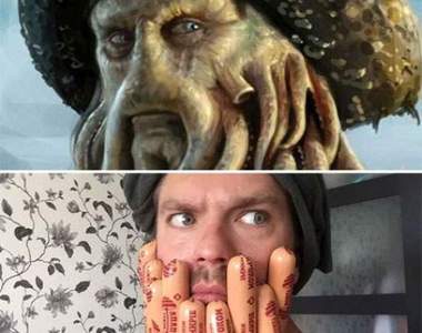 這些都是《缺乏預算的Cosplay》熱狗跟光碟片都幫忙擋一下吧