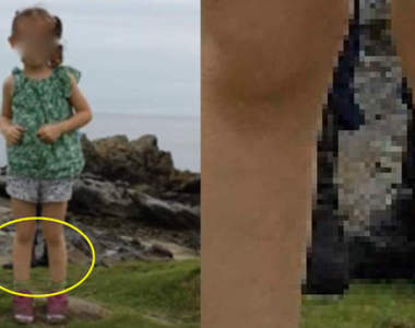 好可怕系列《小女孩出遊照背後出現軍鞋》後面的人是誰