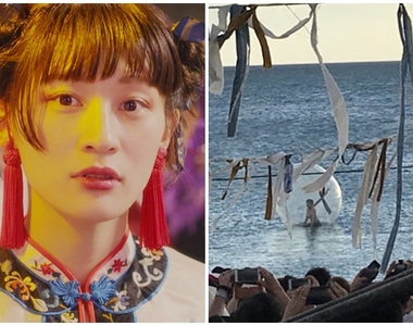 《女主唱超嗨鑽透明球與粉絲互動》竟然一路滾進海裡,飄向遠方...