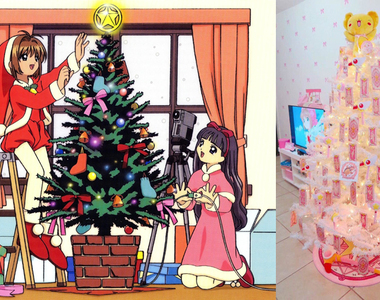 《庫洛魔法使聖誕樹》小櫻的道具真的太適合布置聖誕樹了啦❤