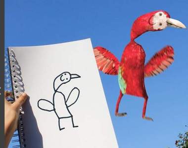 《把兒子的畫變成真的照片》現在變成超人氣IG而且還出寫真書惹