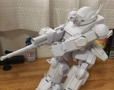 《裝甲騎兵》中學生的紙模型作品這完成度太高啦