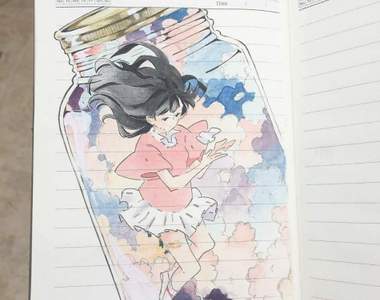 看完秒按讚追蹤《筆記本塗鴉》日本少女自學畫功讓網友都戀愛了♥