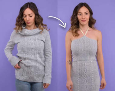 誰說衣服只有一種穿法《冬衣穿搭術》你知道高領毛衣也能變洋裝嗎？