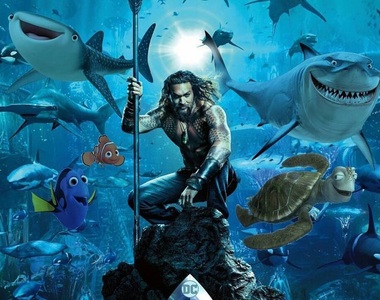 《水行俠》海報惡搞大賽 原來海底總動員也歸海王管