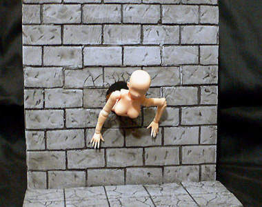 《穿孔牆壁模型》可以把卡住女孩完整重現的絕妙宅小物