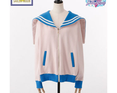 《美少女戰士》水手風連帽外套 想要純水手領還可以放下來喔