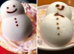 《日本冬季限定的雪人拿鐵》萌到客人卻也整慘了店員...(淚笑) 《日本冬季限定的雪人拿鐵》萌到客人卻也整慘了店員...(淚笑)