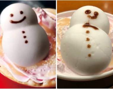 《日本冬季限定的雪人拿鐵》萌到客人卻也整慘了店員...（淚笑）