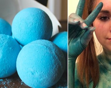 買了超夢幻《星空泡澡球》起來以後發現自己變星空惹w