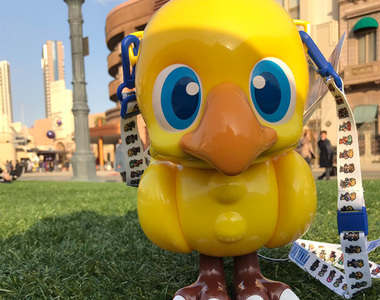 2018USJ酷日本 爆可愛《陸行鳥有聲爆米花桶》開園秒殺的超人氣限定爆米花桶