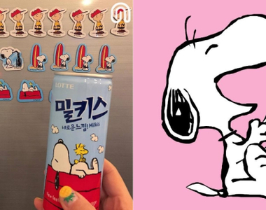 韓國超可愛限定款《史努比汽水》超多圖案到底要選哪一種呢（托腮）