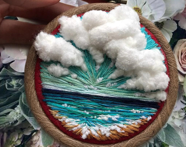 令人驚嘆的《超立體風景刺繡》這真的不是用色鉛筆畫的嗎?