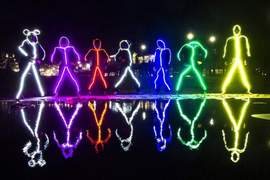 萬聖節經典裝扮《Glowy Zoey》新版LED火柴人感覺超威的阿w