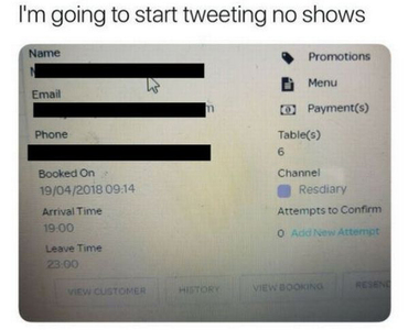 餐廳老闆怒了《推特公開NO SHOW客人個資》到底會受益還是造成損失呢？