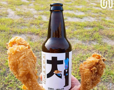 韓國新推出《炸雞專用啤酒》一口炸雞一口啤酒讚啦～