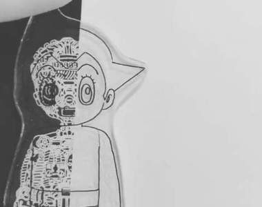 《原子小金剛》透視鑰匙圈好有創意的宅小物❤