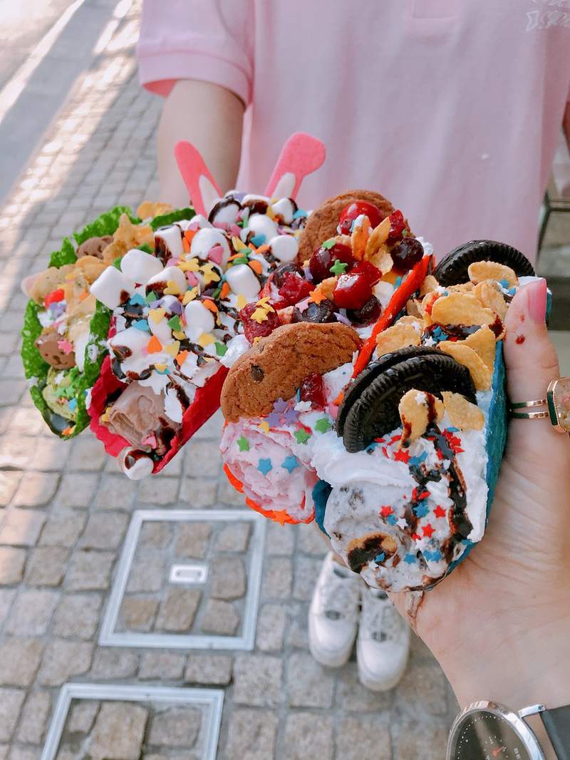 IG上相美食《冰淇淋夾餅》美國話題的彩色甜點進駐名店滿滿的原宿 - 圖片5