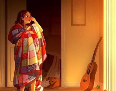 人氣插畫《獨居女子》持續更新 這一次她的畫多了另一個他♥