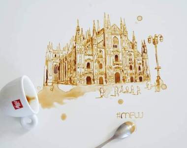 別玩食物除非玩成藝術《Giulia Bernardelli》義大利藝術家捨棄畫筆，用翻倒的食物作畫