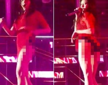 《泫雅》在家族演唱會玩嗨 掀底褲被粉絲上傳影片寫「X的 她瘋了」